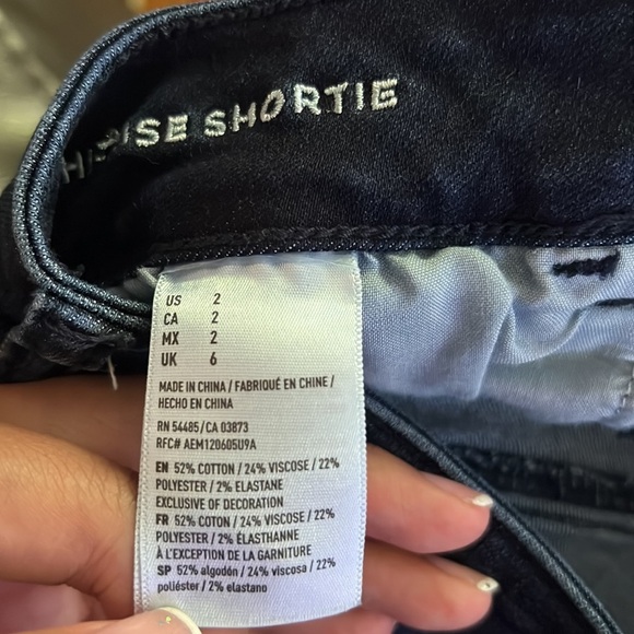 american eagle hi rise shortie size: 2 - Picture 5 of 9